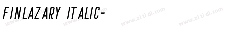 Finlazary Italic字体转换 Finlazary Italic字体转换